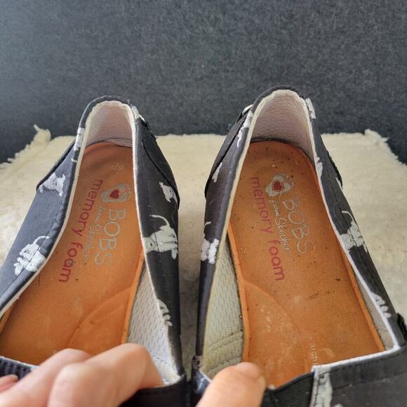 Skechers BOBS For Dogs Flat Slip-Ons Womens 7.5 Memory Foam Shoes Loafers - Picture 7 of 8